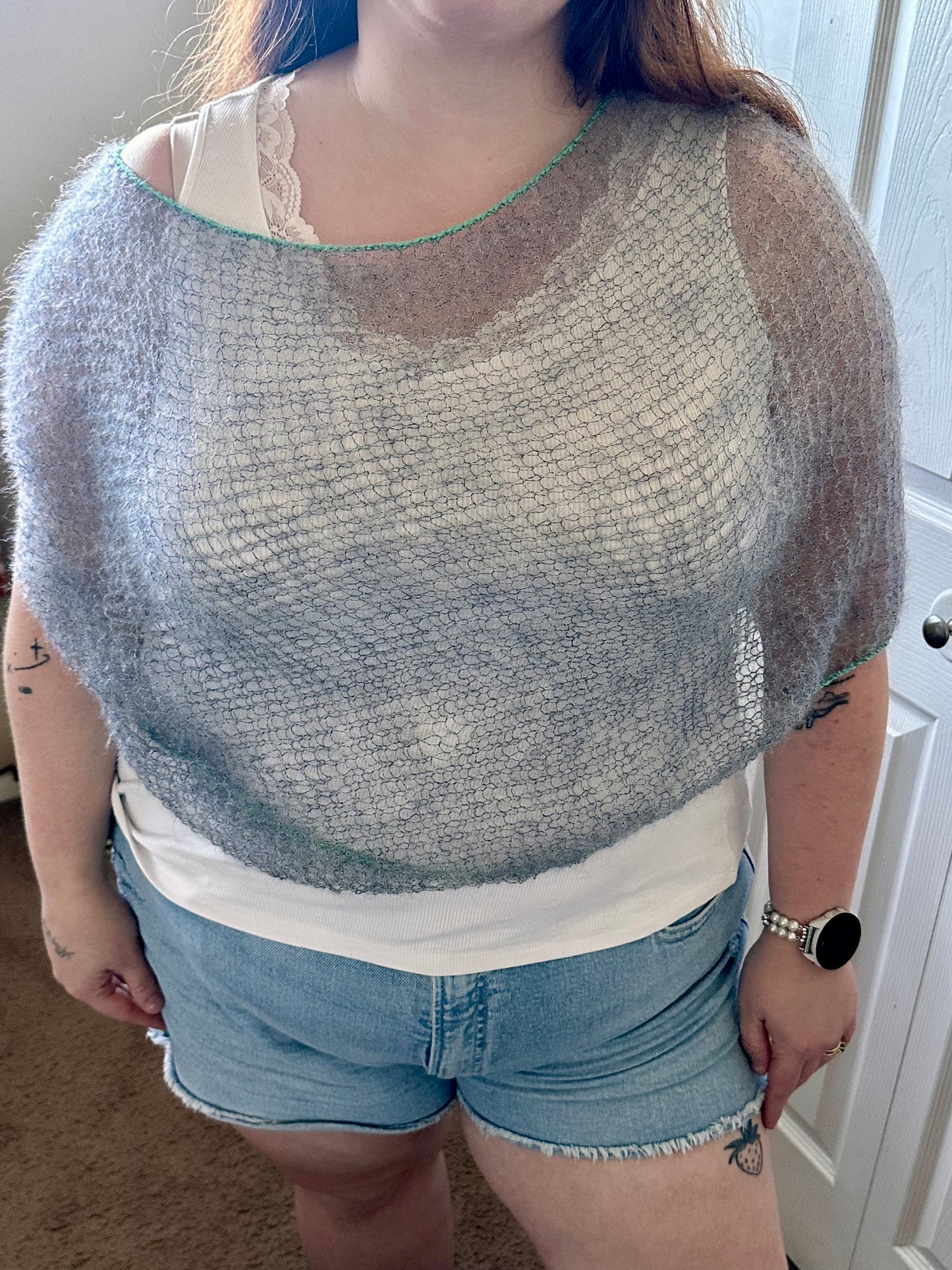 Mohair Poncho