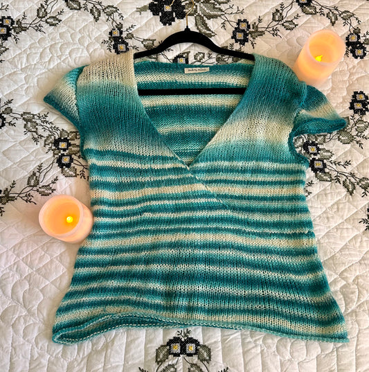 XL V-Neck Knitted Top